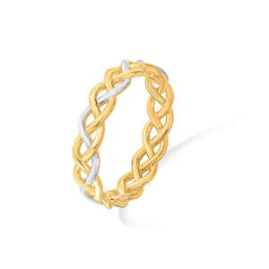 แหวนเปิดหน้าชุบทอง 18K ดีไซน์ทันสมัย ประดับอัญมณี สำหรับงานหมั้น - Product Image 4