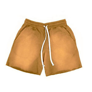 กางเกงขาสั้นผู้ชายกีฬาเฮฟวี่เวทของผู้ชายกางเกงขาสั้นสีจางลงแดดใส่วิ่งจ๊อกกิ้งวินเทจ - Product Image 6