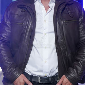 Chaqueta de Cuero Suave para Invierno con Ajuste Cómodo y Fabricación de Alta Calidad para Moda Casual Urbana - Product Image 6