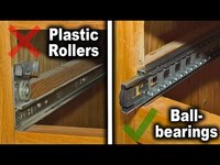 Cajonera Moderna para el Hogar, Marca AODELI, con Rieles de Extensión Total de Bolas de Acero, Recubierta de Zinc, Gran Capacidad de Carga, para Cocina y Comedor