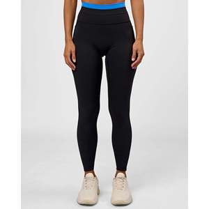 Liberate High-Rise Full Length Thermal <b>Leggings</b> with <b>Pockets</b>-Black Palace Blue Tie Dye - Product Image 1