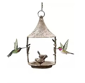 Metal Bird Feeders for Outdoor Garden <b>Patio</b> Squirrel Proof Hanging Wild Bird Feeder for Outdoor Usage - Product Image 3
