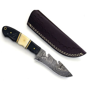 Cuchillo Bowie de Caza de Acero Inoxidable de Primera Calidad, Mango Cómodo, Hoja de Alta Dureza, Borde Dentado, para Campismo al Aire Libre - Product Image 2