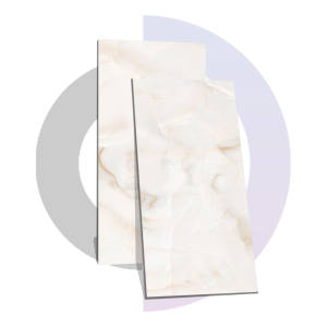 CUBIX CREMA ONYX Azulejos pulidos de ladrillo refractario con aislamiento de alto calor moderno Azulejos de porcelana brillante de grado premium Pisos clásicos - Product Image 1