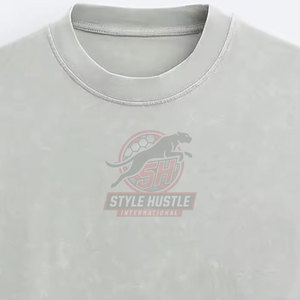 Camisetas de Corte Cuadrado de Alta Calidad de Marca Privada, Camisetas de Corte Cuadrado al por Mayor, Camisetas de Corte Cuadrado Hechas de Algodón - Product Image 3