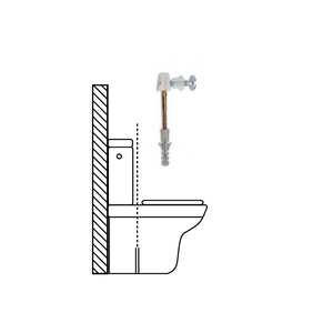 Kit Sanitaire Fixation WC Horizontal 5x70 mm. (2 Pièces) - Product Image 2
