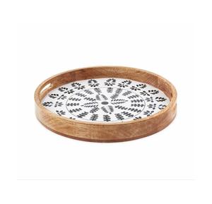 Bandeja de incrustaciones de hueso personalizada de tendencia superior, bandeja de servicio de madera decorativa hecha a mano, plástico para Catering, Fabricante Mayorista - Product Image 1