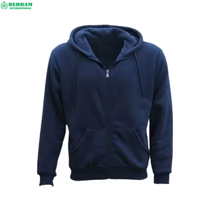 NOUVEAU Sweat à capuche zippé unisexe en molleton/éponge française épaisse, coupe classique, effet vieilli et déchiré, 100 % coton, séchage rapide et respirant, style Hip Hop - Product Image 3