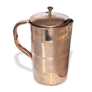 High Quality Copper Jug Best Design Handmade Product Knob with <b>Lid</b> Copper Water Jug for Sale Use Hotel and Home Use - Product Image 5