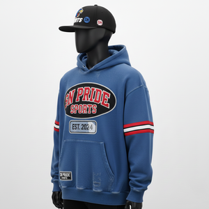 Sudadera con Capucha de Alta Calidad para Hombre, Ecológica, con Estampado Personalizado y Bordado, de Forro Polar de Poliéster/Algodón, Estilo Casual, Corte Regular, para Otoño e Invierno - Product Image 4