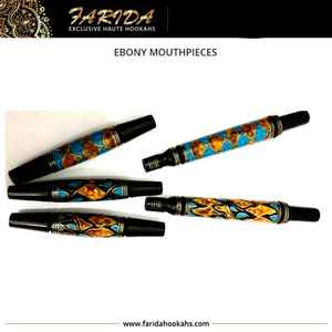 Juego de Narguile Egipcio Hecho a Mano de Lujo de la Mejor Calidad con Boquilla de Ébano y Acabado de Laca de Nácar, Accesorios para Fumar - Product Image 2