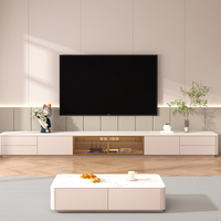 Ensemble meuble TV et table basse de conception moderne, fabriqué en Chine, pour salon