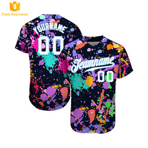 เสื้อเบสบอลสั่งทำขายส่ง พิมพ์ลายตามสั่ง แบบยูนิเซ็กซ์ ระบายอากาศ แห้งเร็ว สำหรับกีฬาซอฟต์บอล - Product Image 1