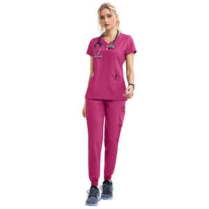 2025 Beauté Salon Dentaire Vêtements De Travail Hôpital Uniformes Infirmière LOGO Personnalisé Uniforme Jogger Pantalon Médical Scrubs Ensembles - Product Image 4