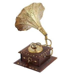 Création gramophone en laiton antique pour la décoration de la maison hôtel bureau antique pièce maîtresse pour les meilleurs cadeaux uniques décoration en gros 2023 - Product Image 5