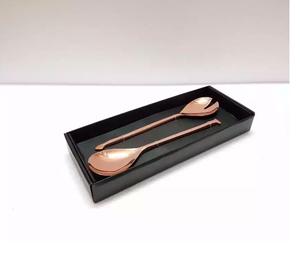 Rose <b>Gold</b> Plated <b>Cutlery</b> <b>Set</b> of Five New Metal Flatware <b>Set</b> With Marble Handle New Design Metal <b>Cutlery</b> <b>Set</b> in Premium Quality - Product Image 3