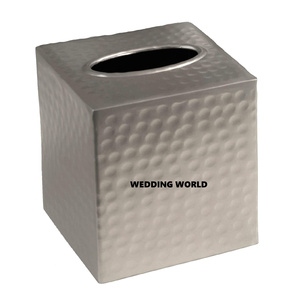Tabletop Decorative New Metal <b>Tissue</b> Box Premium Quality Handmade <b>Tissue</b> Holder Hot Selling Home Ware Wholesale <b>Tissue</b> Box - Product Image 5