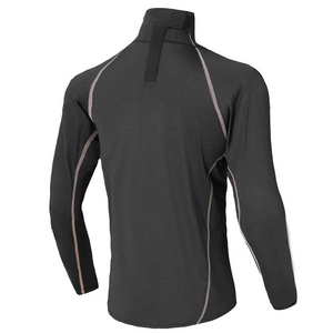 Camiseta de Compresión de Manga Larga con Protección para el Cuello de Hockey, 100% Poliéster, Transpirable, de Alta Calidad, Personalizada y al por Mayor de BETHERIVAL - Product Image 2