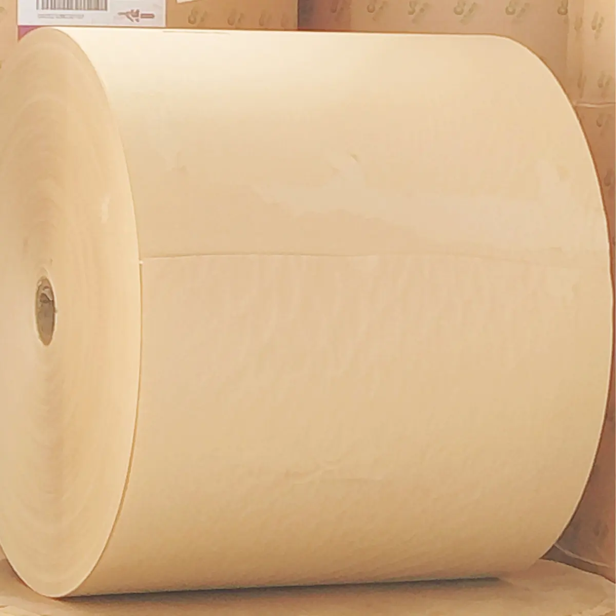 商品包装用の環境にやさしいカスタムクラフト紙ブラウン包装紙ロール