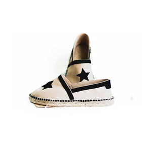 Alpargatas de boda de verano de lujo lona transpirable peso ligero tobillo-lazo Slip-On logotipo personalizado Evergreen zapatos de moda - Product Image 1