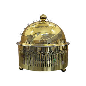 Réchauffeur d'aliments en acier inoxydable poli miroir Casserole faite à la main de qualité supérieure Réchauffeur d'aliments design le plus vendu - Product Image 2