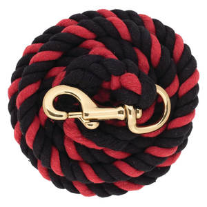 Cuerda de plomo de algodón de Color duradero, gancho de presión 225 Chapado en latón, línea de plomo ecuestre de algodón suave de 5/8 "de espesor para caballos, ganado, mascotas - Product Image 3