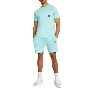 Conjunto Deportivo Informal de Verano para Hombre, Estilo Hip Hop, 100% Algodón, Transpirable, Camiseta con Estampado Sólido y Pantalones Cortos, Estilo Atlético - Product Image 5