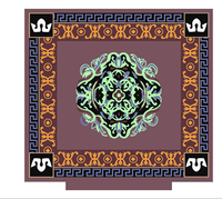 Tapis d'ascenseur en laine et soie tissé à la main de qualité gouvernementale pour hôtel cinq étoiles Villa Casino