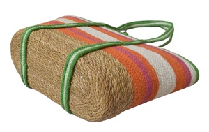 Sacs à provisions de plage de grande capacité Sacs à bandoulière tissés Sacs à main pour femmes pour dames Sac de voyage d'été au meilleur prix de BD - Product Image 6