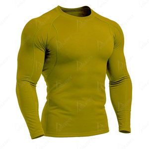 Léger hommes Rashguard Logo personnalisé chemise de Compression à séchage rapide vêtements de sport athlétiques confortables pour l'entraînement physique - Product Image 4
