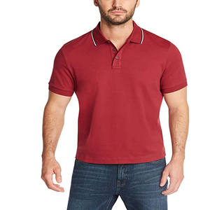 Polos ajustados en blanco personalizados por sublimación para hombre - Product Image 6