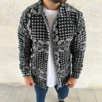Chemise-veste à carreaux pour homme, légère et décontractée, avec poches, idéale pour l'automne et les superpositions – Vente en gros