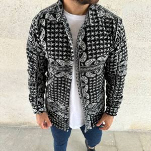 Camisa de Franela a Cuadros para Hombre con Logotipo Personalizado, Chaqueta con Bolsillos, Estilo Casual Elegante, Ligera, para Otoño - Product Image 3