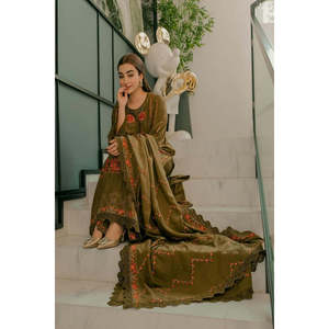 Vestido Pakistaní Aneelas Luxury Chikankari Lawn Edition TC-1493, Salwar Kameez/Traje de Algodón Pintado a Mano para Fiestas y Ocasiones - Product Image 3
