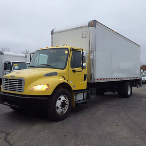 CAMIÓN DE CARGA FREIGHTLINER M2 USADO PARA LARGAS DISTANCIAS, DE 26 PIES, CON PLATAFORMA ELEVADORA Y RAMPAS, EN VENTA - Product Image 1