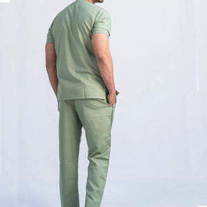 Conjunto de Uniformes Médicos con Cuello en V para Hombre y Mujer, con Pantalones de Pierna Recta, Estilo Médico Adar Niaahinn, Parte Superior y Pantalones - Product Image 6
