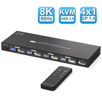 Commutateur KVM USB DP 4x1 8K