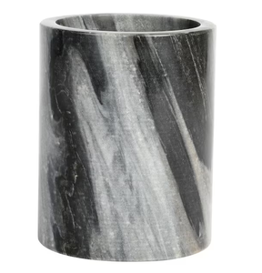 Seau à glace en marbre refroidisseur de vin seau à glace en champagne fournisseur de gros bouteille de vin en marbre de couleur grise et blanche - Product Image 6