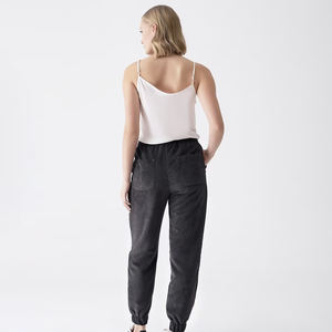 Los mejores pantalones de chándal de Venta caliente para mujer 100% algodón ligero Yoga Fitness Wear con bolsillos cierre de cordón OEM - Product Image 5