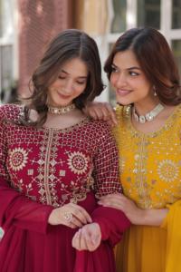 Venta caliente India diseñador Anarkali vestido para boda y fiesta disponible a precios al por mayor de La India - Product Image 4