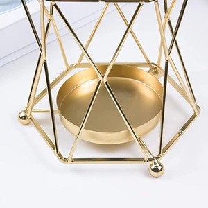 Available High Quality Round Available Glass Candle <b>Jar</b> for Home & Hotel Decoration New Design Best Price Metal Candle Lantern - Product Image 2