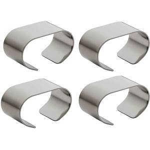 Home and Tabletop Decor Stainless Steel Napkin Ring Holder and <b>Table</b> Centerpiece Item Hotel for Home Office at Low Cost - Product Image 6