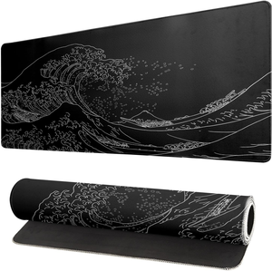 Tapis de protection multifonctionnel pour bureau d'ordinateur, grand tapis de souris pour clavier et souris avec surface lisse résistante à l'eau - Product Image 1
