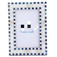 Cadre photo horizontal carré en résine fait main, design moderne et élégant, pour table, impression personnalisée FAIZA CRAFT