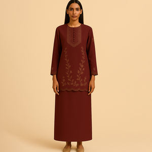 เสื้อแขนยาวปักลายสำหรับผู้หญิงทันสมัยดีไซน์เรียบง่าย - Product Image 5