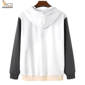 เสื้อมีฮู้ดโอเวอร์ไซส์ระบายอากาศดีสไตล์ใหม่เรียบง่ายผ้าฝ้ายผสมมีฮู้ดโอเวอร์ไซส์แบบกำหนดเอง - Product Image 2