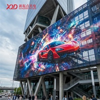 Écran LED transparent personnalisé, résistant à l'eau, pour affichage publicitaire en extérieur et en intérieur, façade de panneau d'affichage commercial