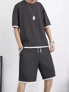 fashionable <b>short</b> <b>set</b> latest Summer <b>Men</b> <b>Short</b> SetsCotton Breathable Designer <b>T</b>-<b>shirt</b> <b>Shorts</b> <b>Set</b> new design cotton twin <b>set</b> - Product Image 6