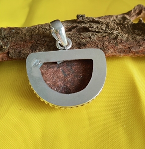 Colgante clásico de Plata de Ley 925 con piedras preciosas Druzy seductoras, colgantes y dijes finos al por mayor - Product Image 3