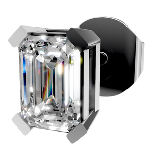 ต่างหูเพชรโมอิสซาไนต์ทรงเหลี่ยมมรกต คุณภาพ D VVS ทองคำแท้ 14k น้ำหนัก 1 กะรัต ขายส่งจากโรงงาน - เครื่องประดับของขวัญงานแต่งงานสุดอินเทรนด์ - Product Image 5